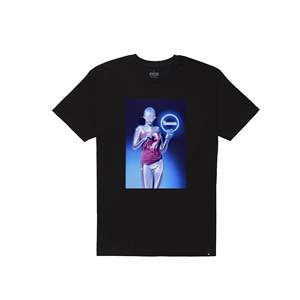 เสื้อยืดผู้ชายไซส์ XL ลายหุ่นยนต์เซ็กซี่ Sorayama สำหรับฤดูร้อน ผ้าคอตตอนเจอร์ซีย์ 100% สีดำล้วน ลายพิมพ์สกรีนแบบเรียบ คุณสมบัติพิเศษ - Product Image 1