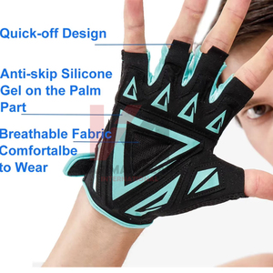 Guantes Deportivos Transpirables para Entrenamiento Físico, Levantamiento de Pesas, Medios Dedos, con Soporte para Muñeca, para Hombres y Mujeres - Product Image 2