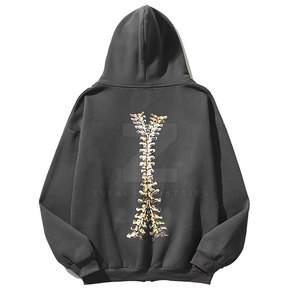 Fabriqué en 100% coton Winter Street Wear DTG/DTF Sweats à capuche imprimés personnalisés pour hommes avec logo personnalisé - Product Image 3