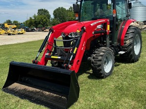 Tracteurs d'occasion Massey Ferguson 2850M 4 roues motrices 50 CV compacts avec godet à attache rapide 72 pouces et pompe à engrenages automatique FL2814 à vendre - Product Image 3
