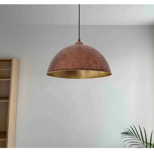 Lámpara colgante de cobre con acabado antiguo de excelente calidad Iluminación de inspiración vintage para salas de estar Disponible a precio de fábrica - Product Image 2