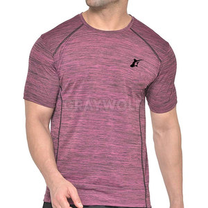 T-shirt d'entraînement 100 % coton personnalisé, anti-humidité, respirant, séchage rapide, écologique, pour la gym et le sport, haut de fitness court - Product Image 1
