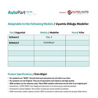 Signal d'aile latérale pour Renault Clio 3 Grandtour (expédition depuis le fabricant turc) Code produit: FD113064