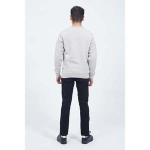 Sweat-shirt Unze London CLOVIS XL à col rond, manches longues, uni, anti-plis, anti-rétrécissement, tricoté épais, technique d'impression sérigraphique en relief - Product Image 3