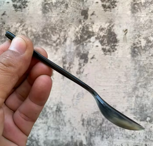 Lot de 2 cuillères à salade en bois de manguier exotique corne d'Inde ustensiles de service de haute qualité pour les cadeaux d'affaires et les fêtes - Product Image 6