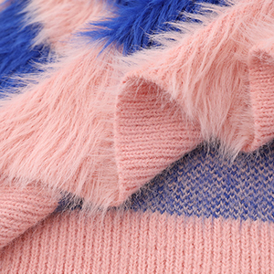 Pull en mohair pour femme en coton de qualité supérieure, coupe ample, épaules tombantes, col rond, style décontracté, coupe ample, pull en mohair pour femme - Product Image 5