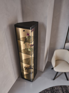 <span class=keywords><strong>Diseño</strong></span> Interior italiano Estilo moderno Sala <span class=keywords><strong>de</strong></span> estar Vidrio Vino Bebida Gabinete Sala <span class=keywords><strong>de</strong></span> estar con luz Escaparate <span class=keywords><strong>de</strong></span> exhibición <span class=keywords><strong>de</strong></span> alta calidad - Product Image 5