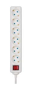 Multipresa con cavo e interruttore, 6 prese, 5m (Simon BM712603) - Product Image 2