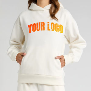 Sweat-shirts pour femmes de qualité supérieure, décontractés, confortables, à épaules tombantes, coupe ample, couleur unie, sans cordon de serrage, respirants, style hip-hop - Product Image 1