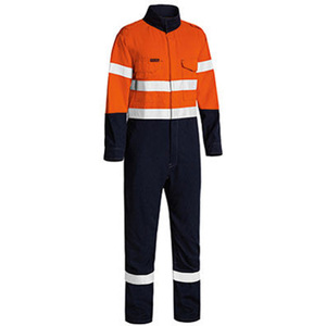 Construction Catton Coverall Safe Plus Taped 2 Tone Hi Vis Fr Lightweight Engineered Coverall Working Coverall - Product Image 1