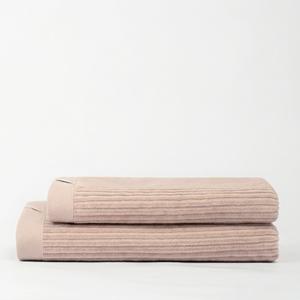 Juego de Toallas de Algodón de Lujo Santini, 2 Piezas, para Cara y Baño, con Rayas de Terciopelo, Textura Suave, para Hoteles - Product Image 1