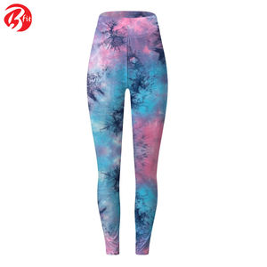 Leggings d'entraînement imprimés par sublimation pour femmes Pantalon d'entraînement avec contrôle du ventre Leggings de yoga respirants à taille haute - Product Image 4