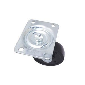 ล้อพีวีซี3in แบบหมุนได้75มม. สีดำแผ่นแถวเดียว - Product Image 5