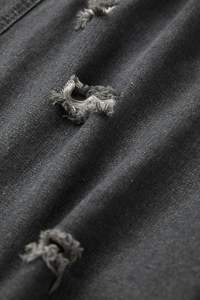 Short en Jean Streetwear vintage pour homme 100% coton léger décontracté Cargo déchiré taille élastique Baggy Jorts coupe ample été Y2K Denim - Product Image 5