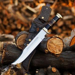 Cuchillo Bowie Hecho a Mano, Hoja de Acero Inoxidable Afilada como una Navaja, Cuchillo Personalizado, Regalo para Novio, EE. UU. - Product Image 1
