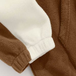 Jersey de media cremallera personalizado para mujer, de algodón 100% sudaderas con capucha, sudadera de gran tamaño con cuello vuelto para mujer - Product Image 3