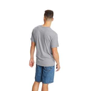 Camisetas de algodón para hombre, Camiseta corta a la moda 2025 con cuello redondo, camiseta informal de Color sólido para hombre, camiseta de talla grande en 18 colores, venta al por mayor de La M-6XL - Product Image 6