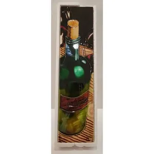 Centre d'art contemporain Accents muraux 4 \ "x 15 \" Bouteille de vin décorative Tenture murale élégante Carreau d'art mural - Product Image 1