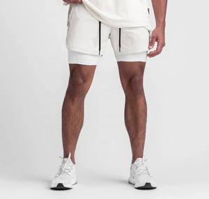 Shorts Deportivos para Hombre, de Poliéster, de Cintura Alta, Transpirables, de Secado Rápido, con Logotipo Personalizado, para Gimnasio y Actividades Deportivas - Product Image 5