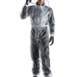 Combinaison de pluie imperméable et réfléchissante haute visibilité pour hommes veste de travail coupe-vent et respirante pour tous les temps pantalon pour les voyages en plein air - Product Image 2