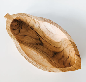 Bol en bois forme de mangue 5 pièces artisanat Dessert bol de service plateau dosette prix abordables - Product Image 6