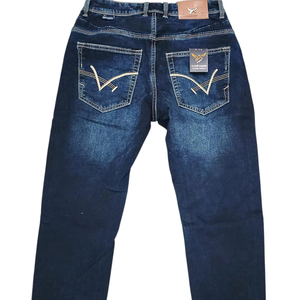 กางเกงยีนส์ขาตรงของผู้ชายทรงตรงเข้ารูปแบบย้อนยุคเทรนด์สตรีทฤดูใบไม้ผลิสีทึบกันน้ำ100% ซักได้ตามต้องการ - Product Image 4