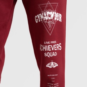 Achievers Mid Waist Joggers in Maroon Breathable <b>Harem</b> <b>Pants</b> <b>for</b> Workouts - Product Image 6