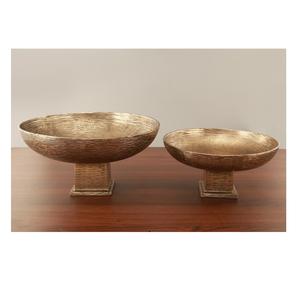 Venta caliente ABS Metal Uso diario Plato Cuenco Nueva textura PC Plato para ensalada Nueces Sirviendo Cocina Hogar Decoración del banquete de boda - Product Image 1