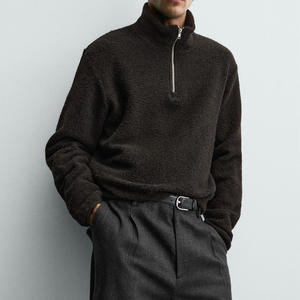 Servicio de Diseño de Logotipo Personalizado OEM, Sudadera de Algodón y Poliéster para Hombre al por Mayor, con Mangas Completas, Cuello Alto y Material Transpirable - Product Image 5