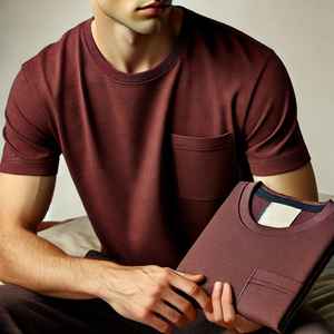 T-shirt polo pour homme de marque privée personnalisé col roulé surdimensionné confortable avec motif solide en tissu teint uni de 240 grammes - Product Image 5