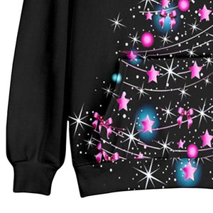 Sweat à capuche unisexe de Noël 100% coton éponge entièrement imprimé numériquement tricoté doublé anti-plis avec logo personnalisé chaud pour l'hiver - Product Image 3