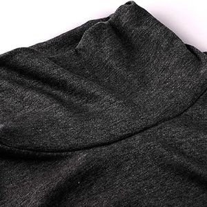 Nueva venta al por mayor de calidad superior de poliéster de color sólido suéter de los hombres de cuello redondo suéteres gruesos de primavera - Product Image 6