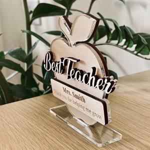 2025 Factory Price Elegant Fusion Acrylic and Wood <b>Trophy</b> A Distinctive Award for Excellence - Product Image 5