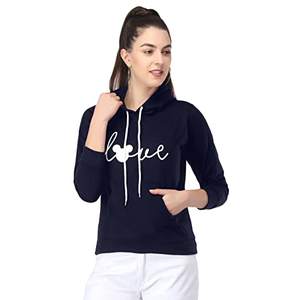 Girls Love Print Fleece Fabric <b>Hoodie</b> - Product Image 4