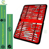 Kit d'entraînement à la suture en acier inoxydable pour étudiants en médecine, avec aiguilles, pinces et outils de suture pour la pratique de la suture