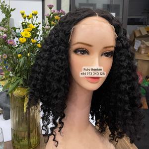 Disponible en existencias extensiones de cabello rizado birmano 100% cabello humano de Vietnam - Product Image 5