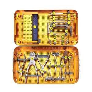 Juego de Instrumentos Quirúrgicos Ortopédicos, Herramientas de Microcirugía, Instrumentos Médicos de Alta Calidad, Juego de Cirugía de Columna Vertebral, Diseño en Color Dorado - Product Image 1