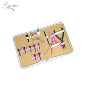 Kit d'outils d'extension en acier inoxydable professionnel pour les salons, utilisation professionnelle, aiguille à boucle et pinces avec jeu de pinces - Product Image 4