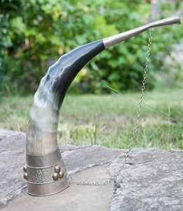 100% corne à boire Viking buffle naturelle avec corne de taille solitaire pour l'eau de corne de bière avec le meilleur grossiste de qualité de l'Inde - Product Image 1