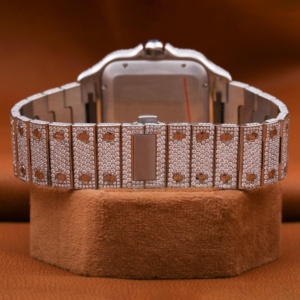 Montre-bracelet exclusive en acier inoxydable avec affichage de la date pour hommes - Product Image 2