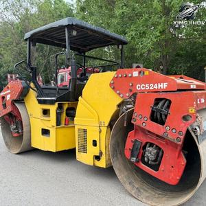 Compacteur vibrant à double tambour Dynapac CC524HF d'occasion, poids de travail 12,7 tonnes, marque suédoise originale, compacteur moyen - Product Image 2