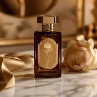 Étiquettes de parfum personnalisées en aluminium doré, imperméables, résistantes à l'huile, autocollantes pour flacons cosmétiques