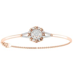 Elegante pulsera de plata de ley 925 con inspiración floral y botánica con diamante circón regalo de joyería para fiesta de boda para mujer - Product Image 4