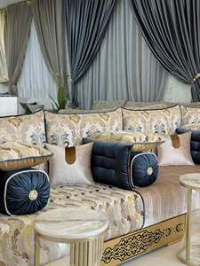 Sofá estilo Majlis árabe, diseño clásico, elegante conjunto para sala de estar, asientos de esquina de lujo, diseño que ahorra espacio - Product Image 4