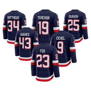 Maillot de Hockey sur Glace 100% Polyester Vente en Gros Écologique Anti-Bactérien Respirant Unisexe Adulte Design En Stock Numérique 220g - Product Image 4