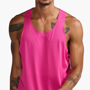Camiseta sin Mangas de Alta Calidad para Hombre, Transpirable y Elegante, Diseño Personalizado para Fitness Casual, Método de Tejido de Punto, Venta al por Mayor - Product Image 3