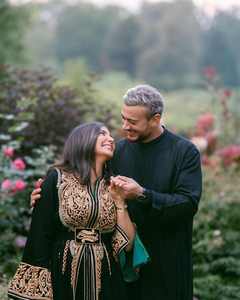 Impresionante Caftán Marroquí de Terciopelo Verde Oscuro para Mujer, Bordado a Mano Clásico, Transpirable, Estilo Casual Clásico, MashaAllah - Product Image 5