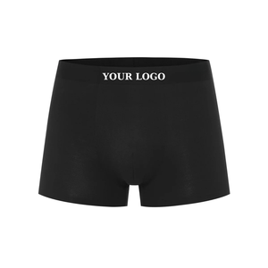 Ropa interior cómoda de uso diario para hombre, Flexible bóxer de ajuste, ropa de talla grande para hombre, ropa interior Sexy de tela Modal para hombre, logotipo personalizado - Product Image 4
