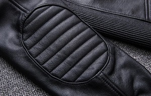 Chaqueta de cuero para hombre de motocicleta Punk con cuello informal de moda europea y americana, chaqueta de alta calidad para hombre - Product Image 5