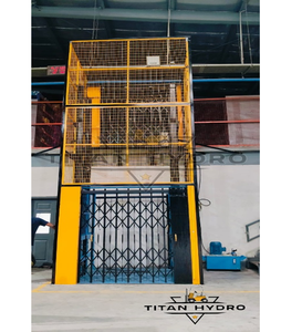 High Capacity Hydraulic Wall Mounted Cargo Lift Platform Electric Remote Control <b>Material</b> <b>Handling</b> Equipment for Industrial Use - Product Image 5